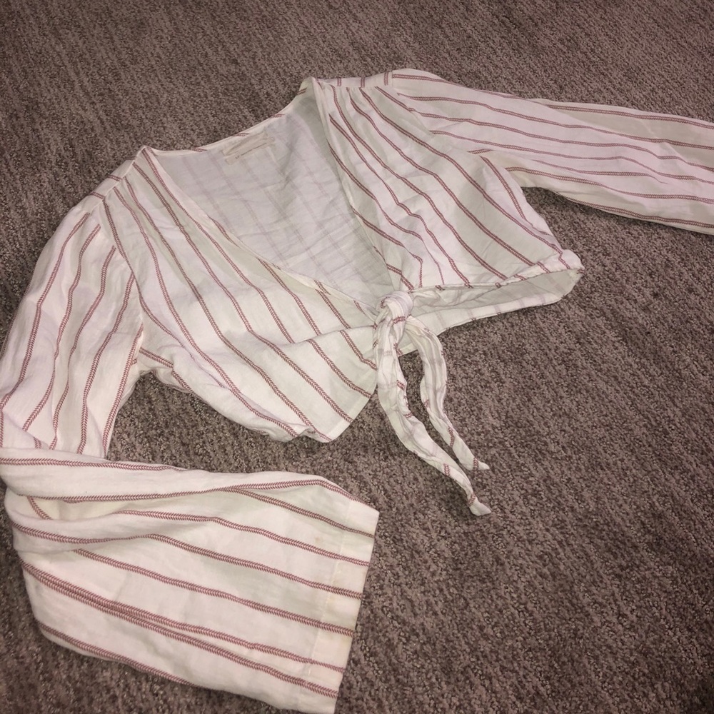 Striped tie long sleeve